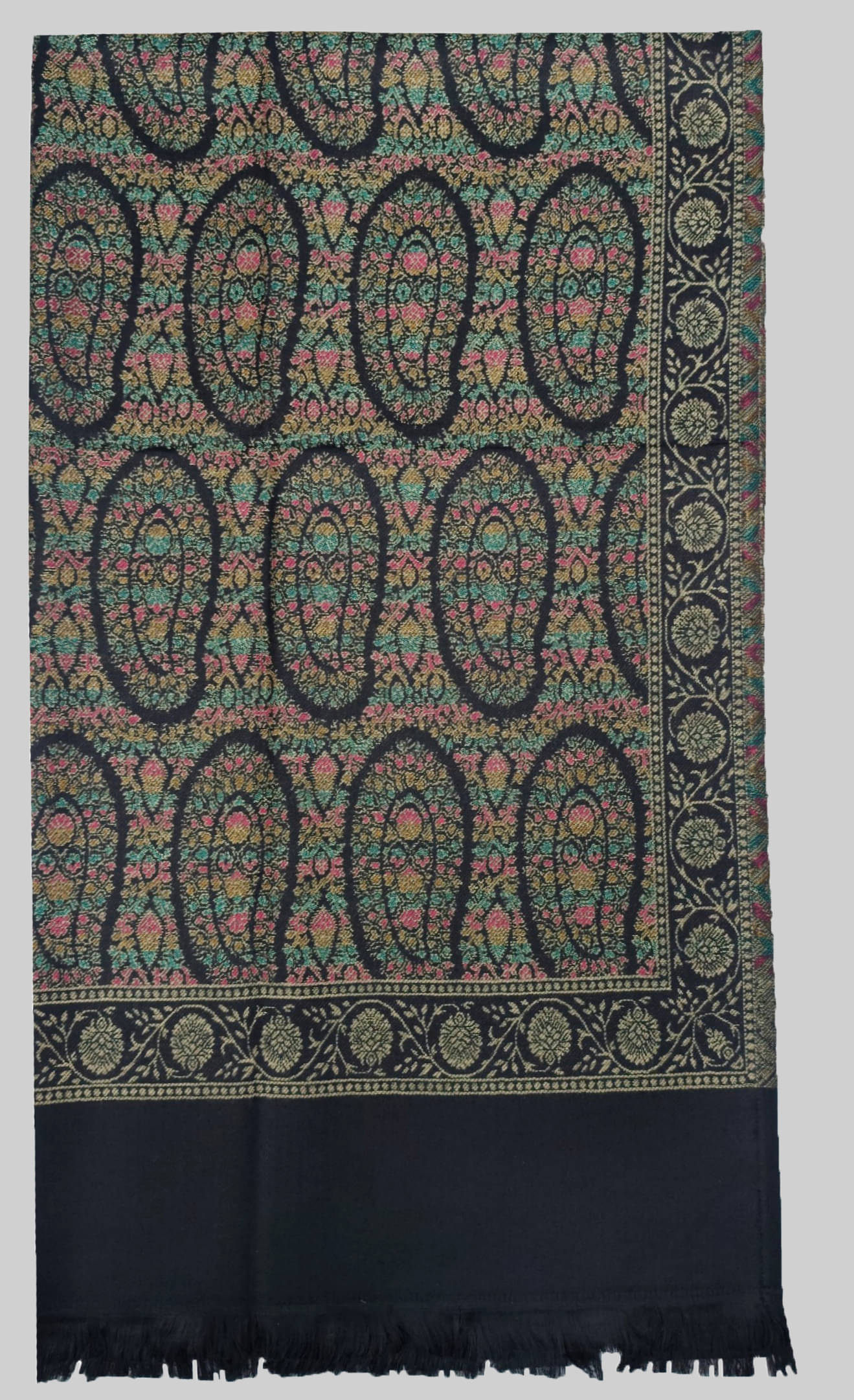 Soul Essence Black Self Design Shawl - ( Pack of 1 )     			Soul Essence Black Self Design Shawl - ( Pack of 1 )