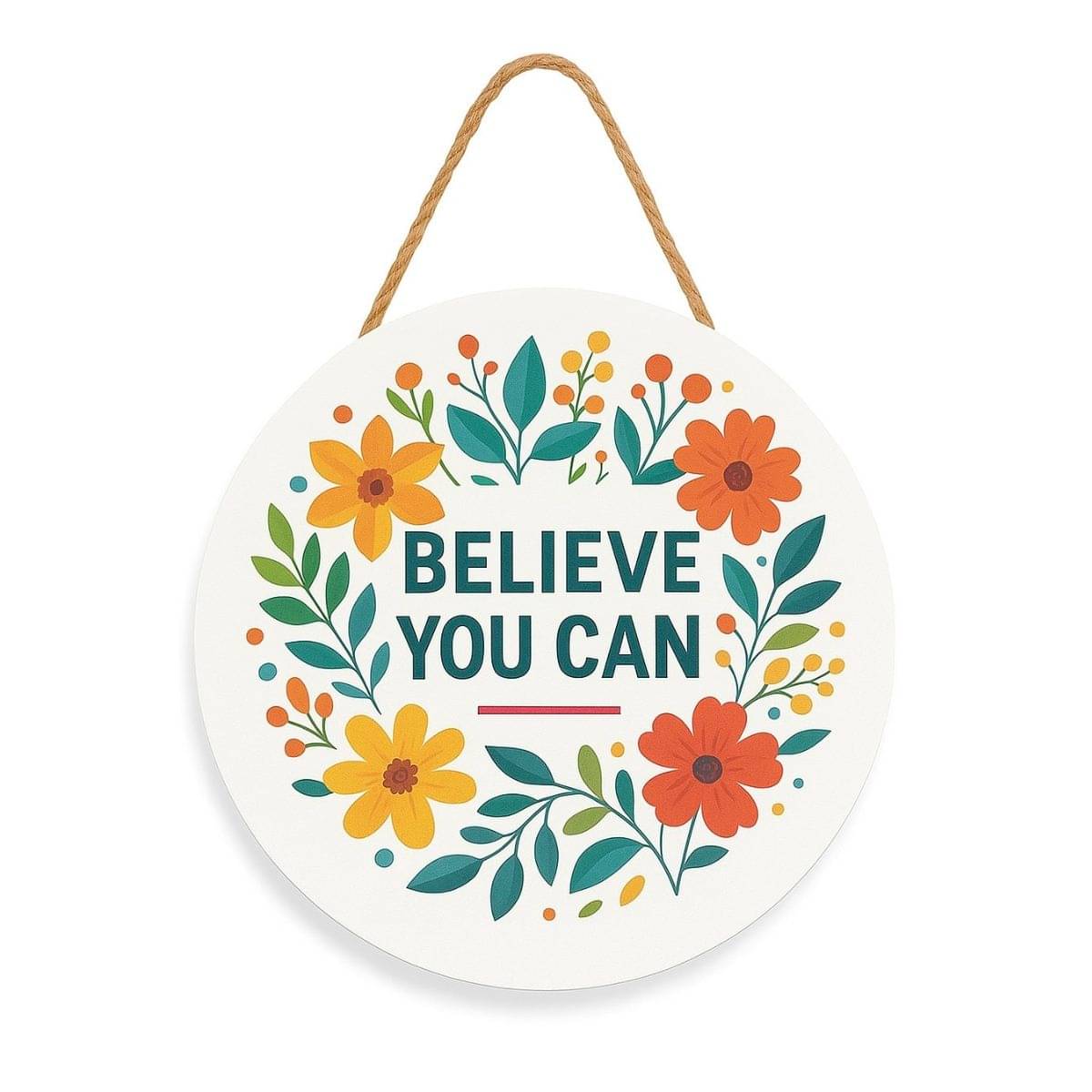     			Tiny Shiny Belive You Can Decorative Wall Art Mdf Wooden Hanger For Living Room Bedroom | Artworks Decor | Office | Gift | Quotes Items | Wall Hanging For Home Decoration