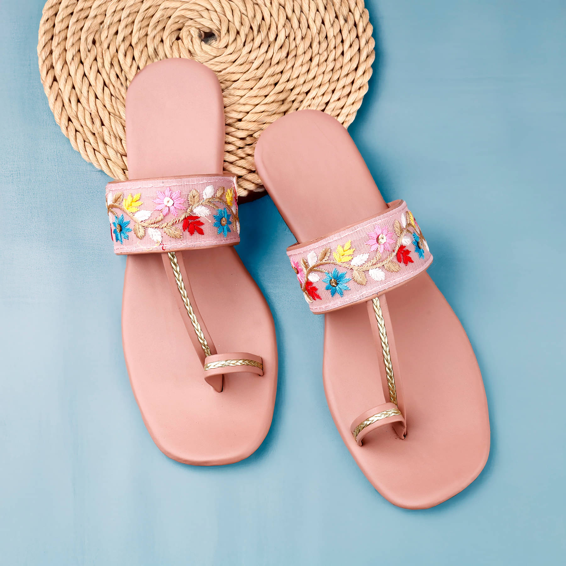     			VINSD Pink Women's Flats