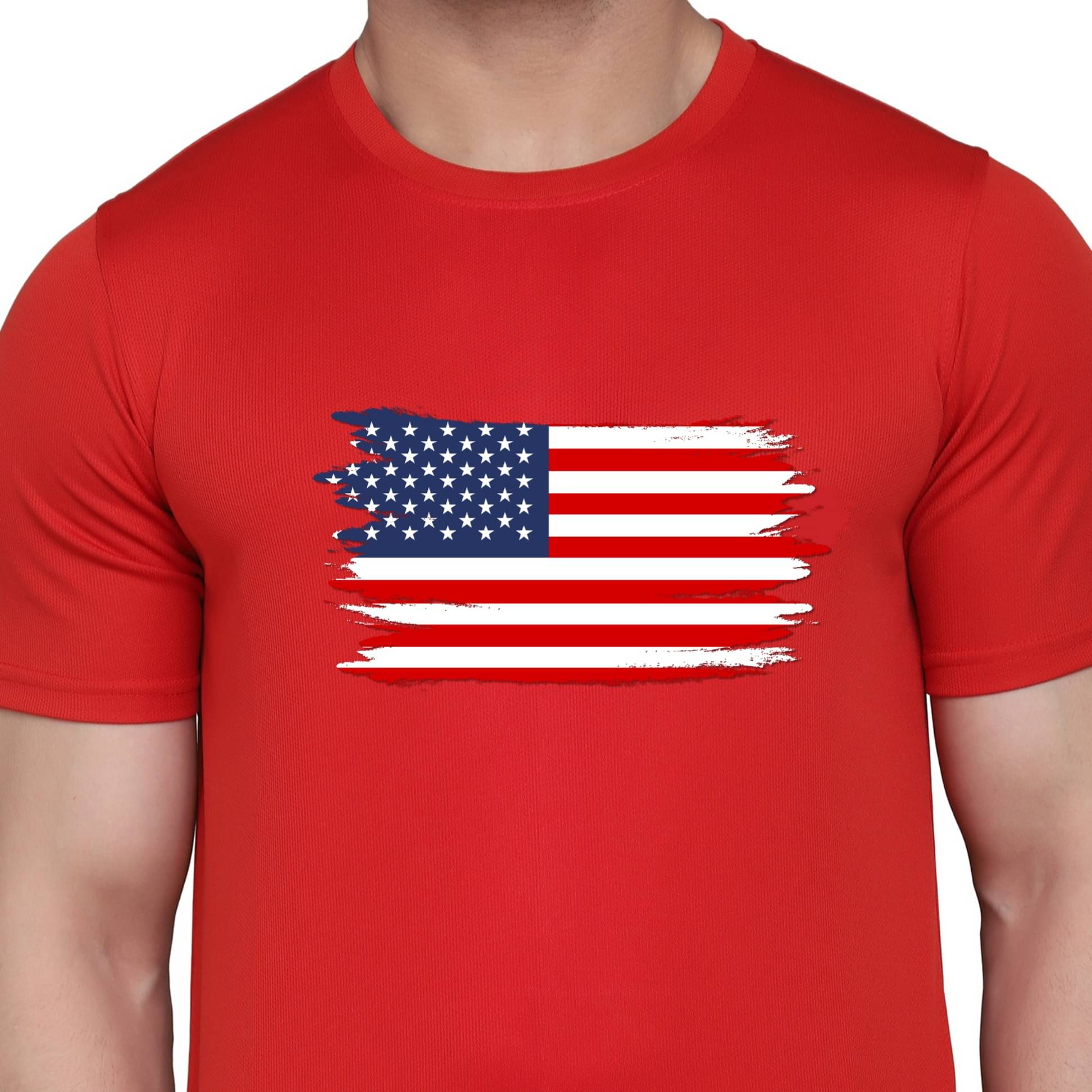     			code yellow Men Polyester Regular Fit Solid T-Shirt ( Red )