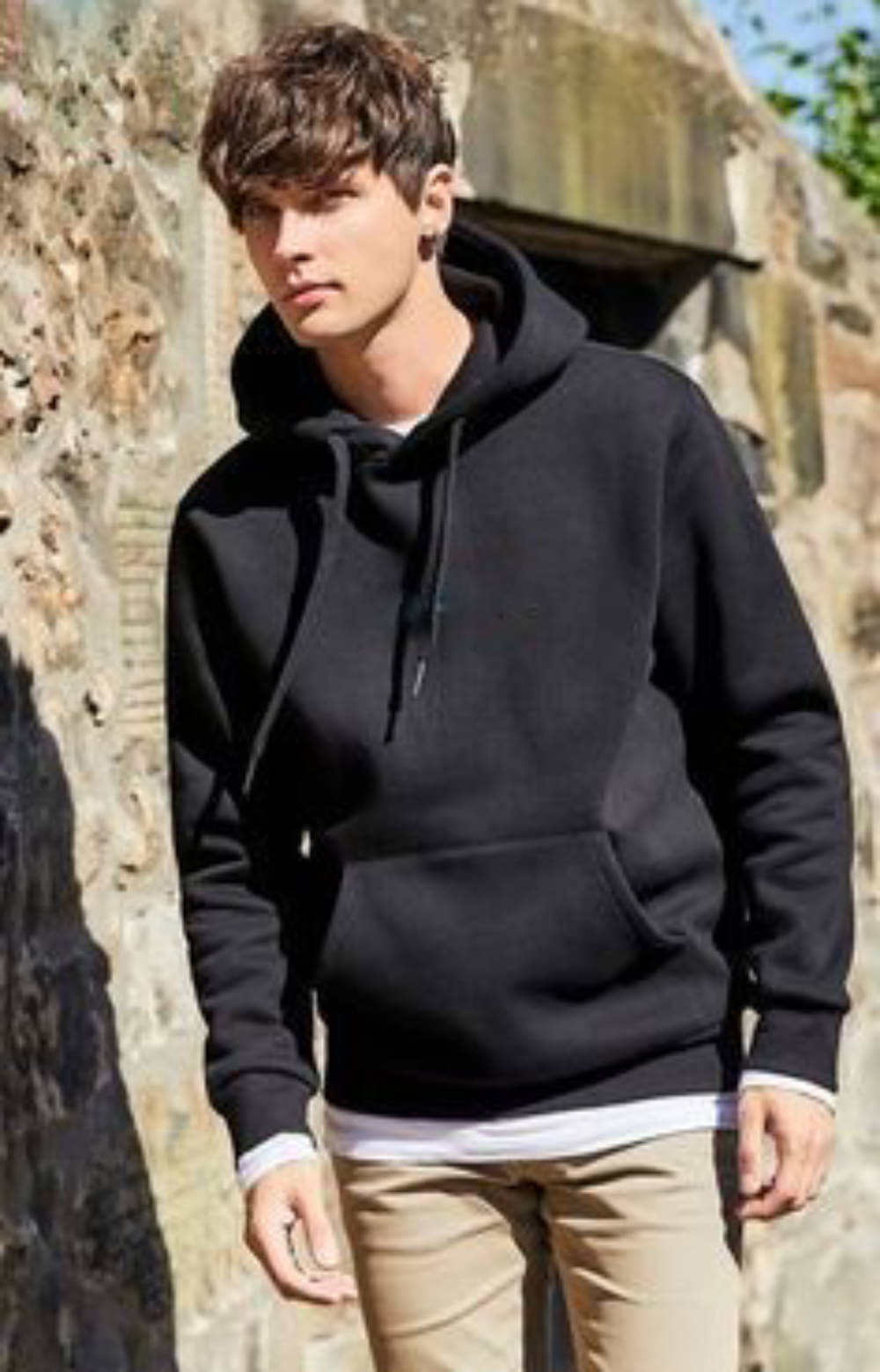 fashlook Woollen Hooded Men's Sweatshirt - Black ( Pack of 1 )     			fashlook Woollen Hooded Men's Sweatshirt - Black ( Pack of 1 )