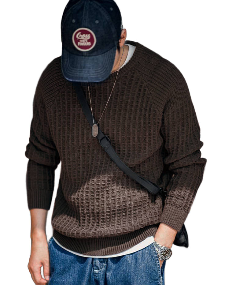 fashlook Woollen Round Neck Men's Full Sleeves Pullover Sweater - Brown ( Pack of 1 )     			fashlook Woollen Round Neck Men's Full Sleeves Pullover Sweater - Brown ( Pack of 1 )
