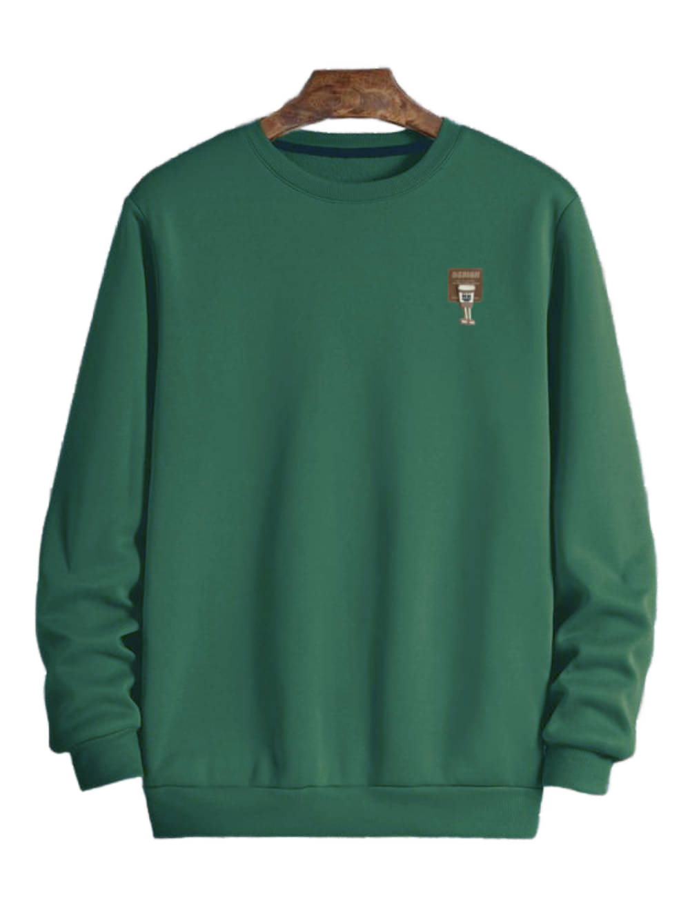     			fashlook Woollen Round Neck Men's Sweatshirt - Green ( Pack of 1 )
