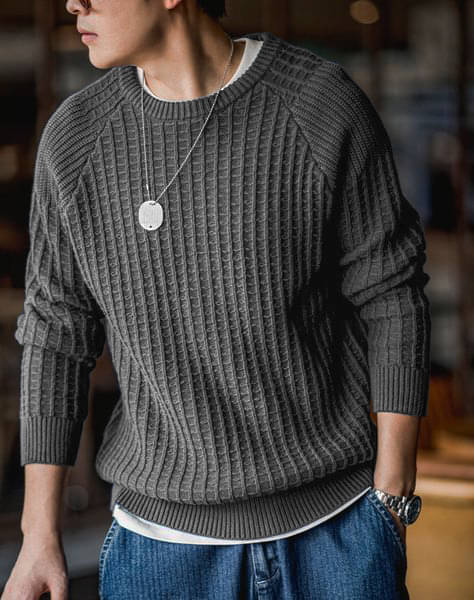 fashlook Woollen Round Neck Men's Full Sleeves Pullover Sweater - Dark Grey ( Pack of 1 ) fashlook Woollen Round Neck Men's Full Sleeves Pullover Sweater - Dark Grey ( Pack of 1 )