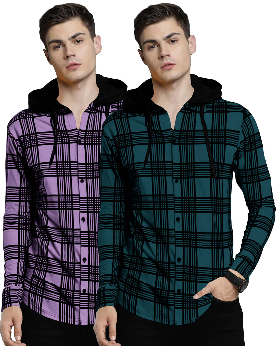 GARBLY Men Cotton Blend Regular Fit Checks T-Shirt ( Multicolor11 ) GARBLY Men Cotton Blend Regular Fit Checks T-Shirt ( Multicolor11 )