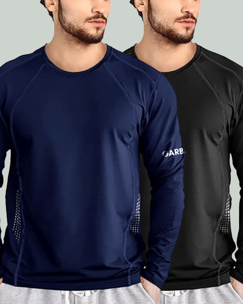 GARBLY Men Polyester Regular Fit Solid T-Shirt ( Multicolor1 ) GARBLY Men Polyester Regular Fit Solid T-Shirt ( Multicolor1 )