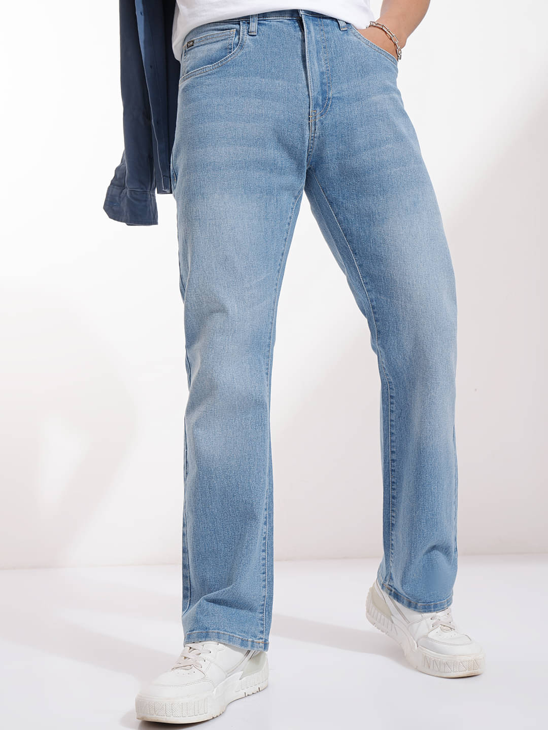     			Highlander Bootcut Men's Jeans - Light Blue ( Pack of 1 )