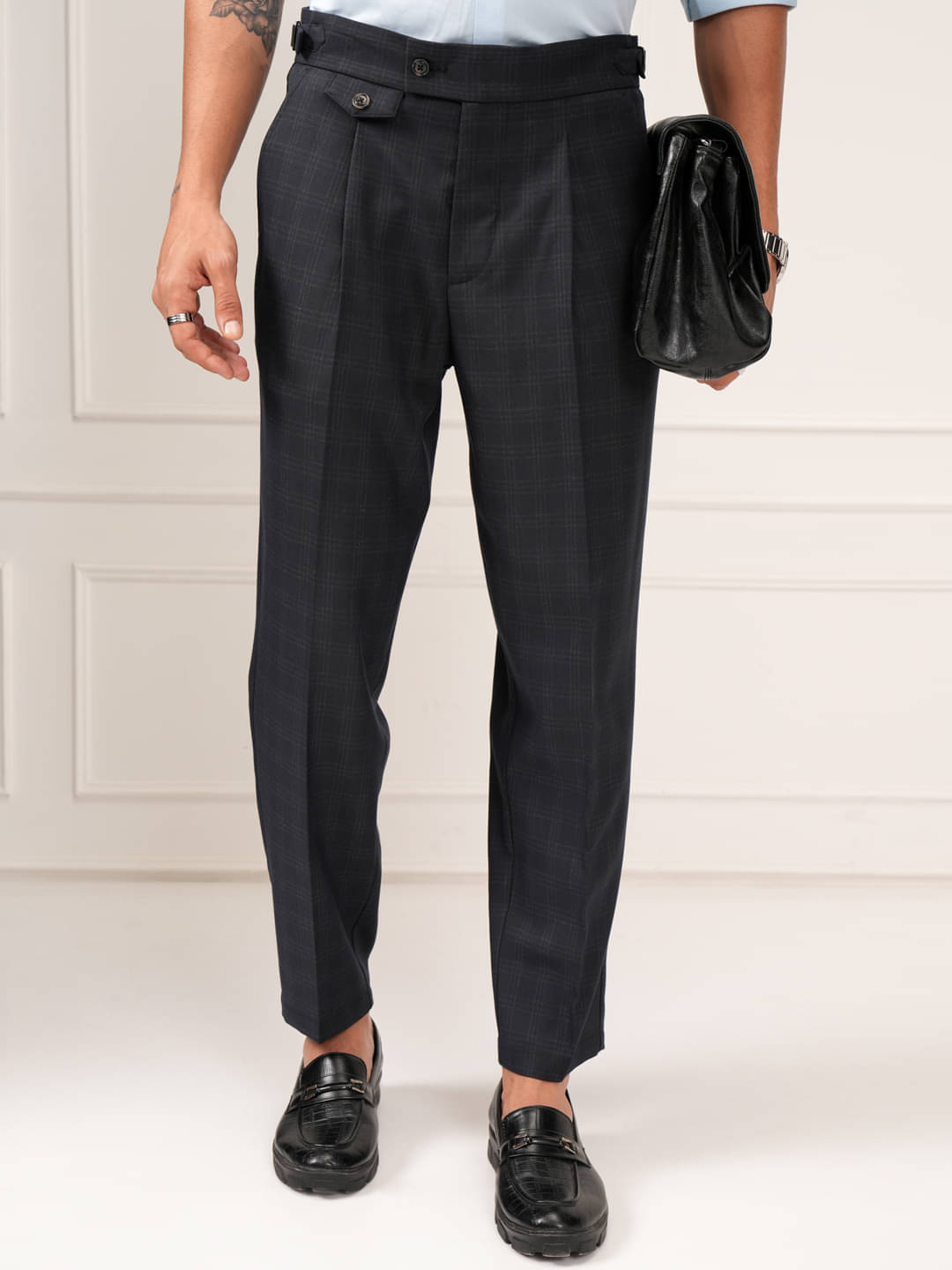     			Highlander Relax Flat Men's Trouser - Blue ( Pack of 1 )