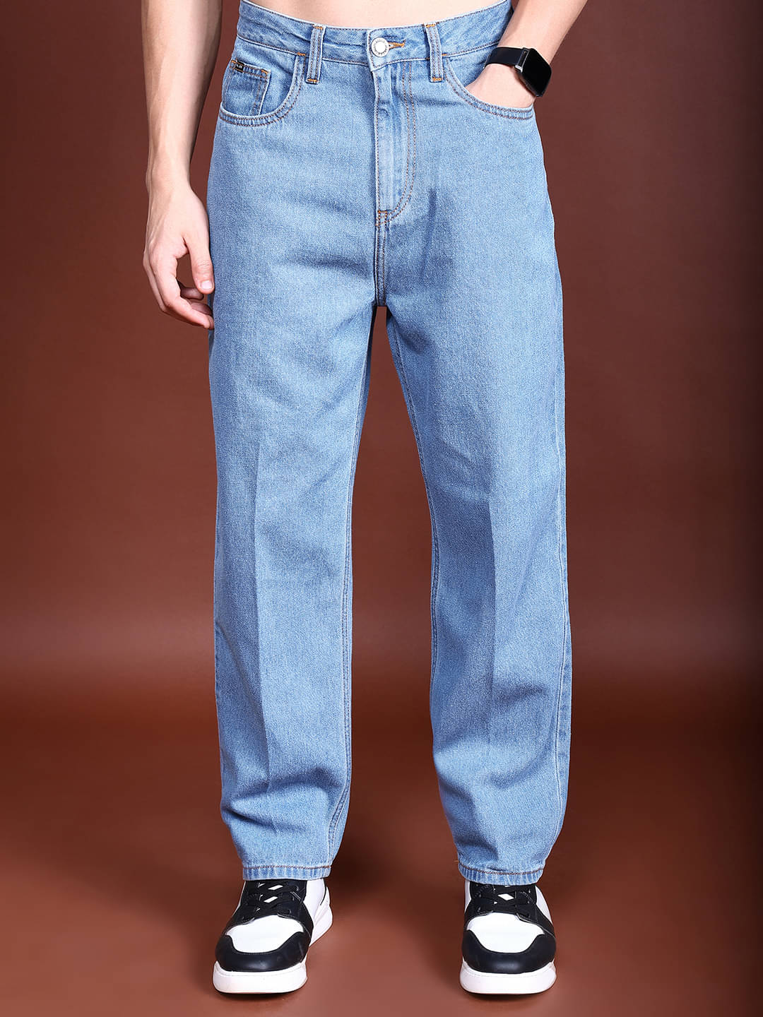     			Highlander Relaxed Basic Men's Jeans - Light Blue ( Pack of 1 )