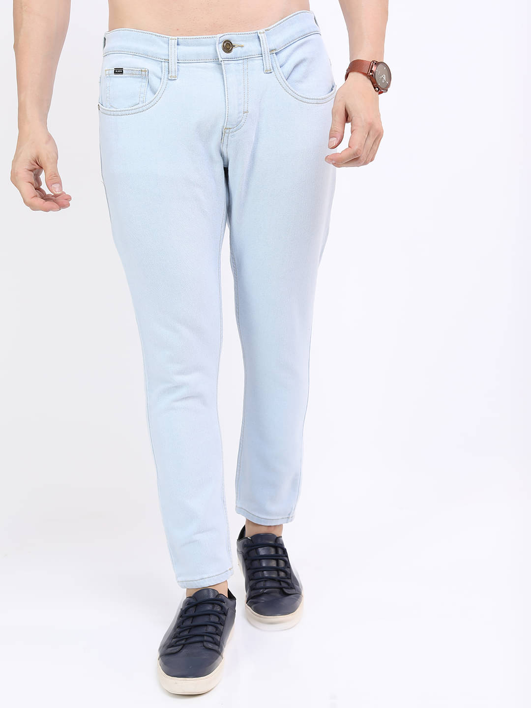 Highlander Skinny Fit Basic Men's Jeans - Light Blue ( Pack of 1 )     			Highlander Skinny Fit Basic Men's Jeans - Light Blue ( Pack of 1 )