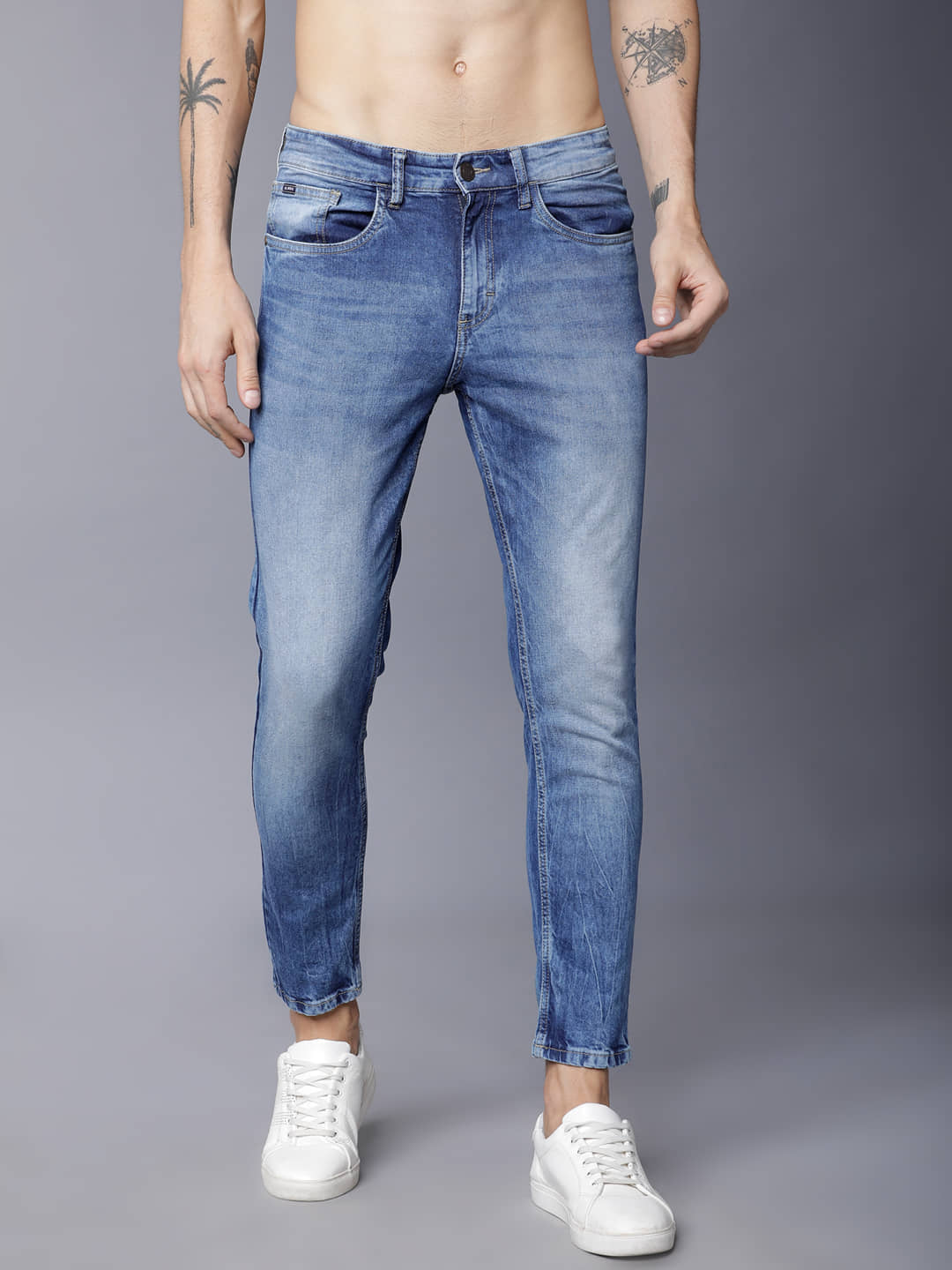 Highlander Slim Fit Solid Men's Jeans - Blue ( Pack of 1 ) - Jeans | Buy online on ZillyBuy