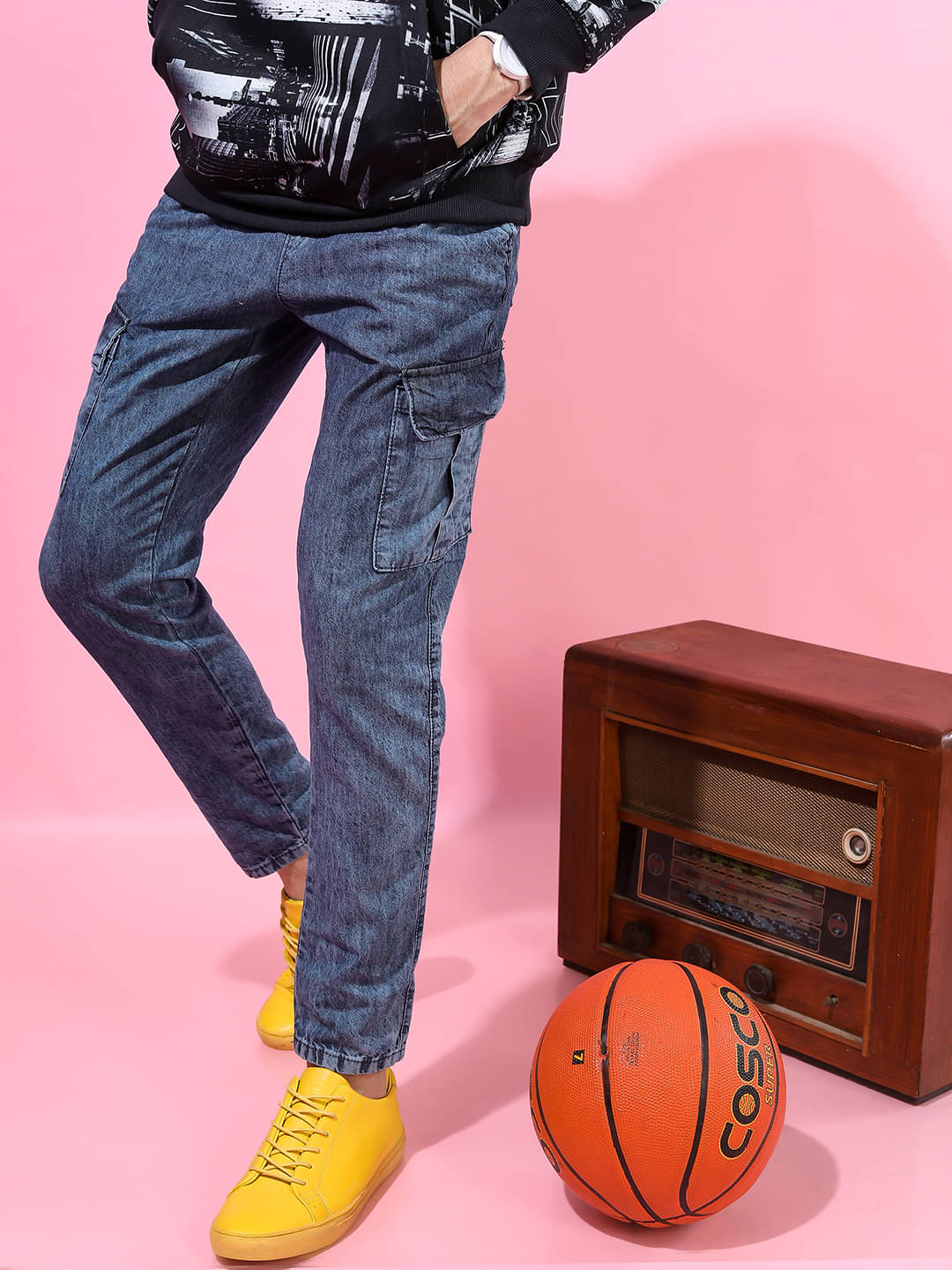     			Highlander Slim Fit Basic Men's Jeans - Indigo Blue ( Pack of 1 )