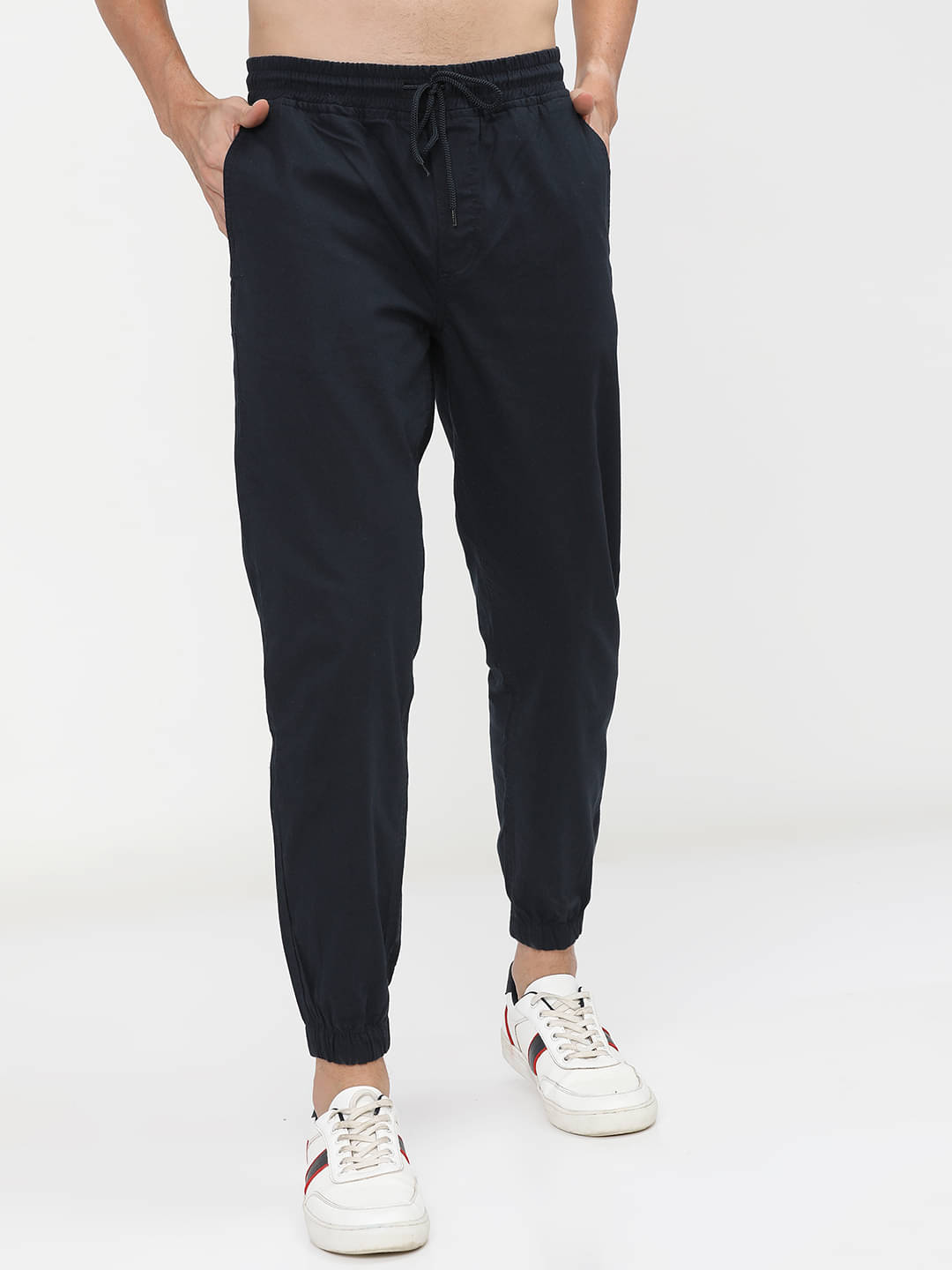     			Highlander Slim Flat Men's Joggers - Blue ( Pack of 1 )