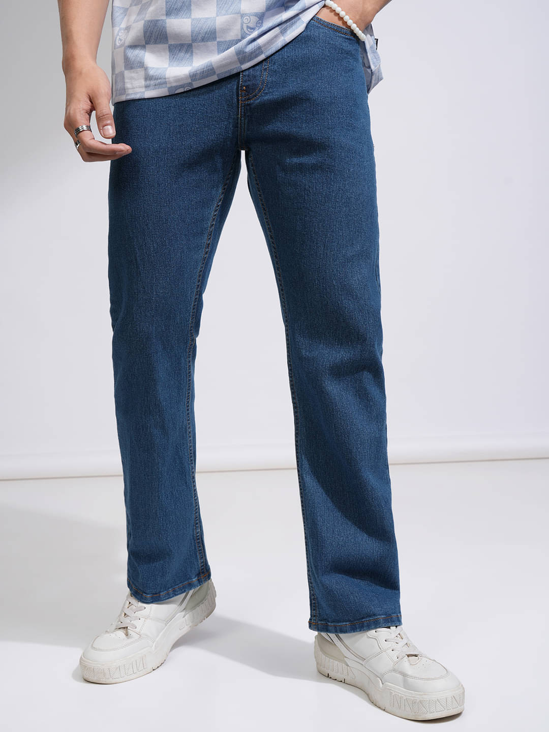 Highlander Straight Basic Men's Jeans - Light Blue ( Pack of 1 ) Highlander Straight Basic Men's Jeans - Light Blue ( Pack of 1 )