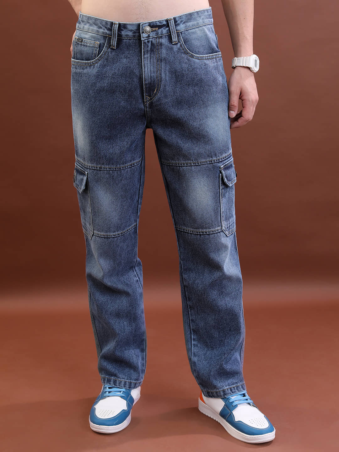 Highlander Straight Solid Men's Jeans - Blue ( Pack of 1 ) - Jeans | Buy online on ZillyBuy