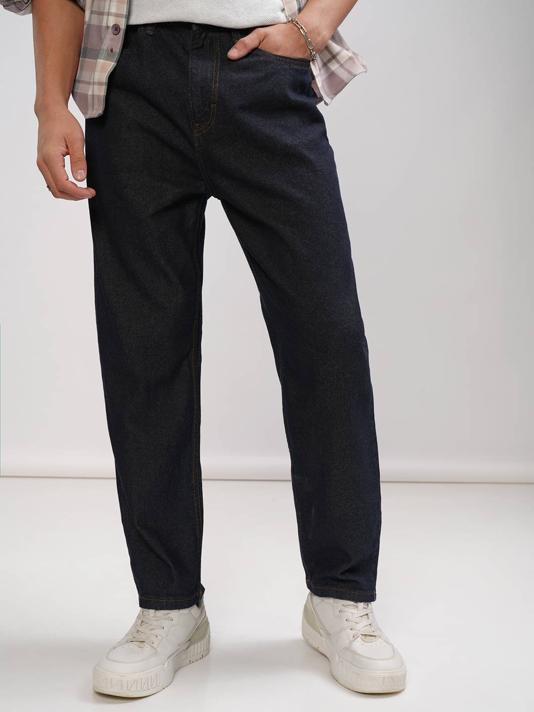     			Highlander Straight Basic Men's Jeans - Indigo Blue ( Pack of 1 )