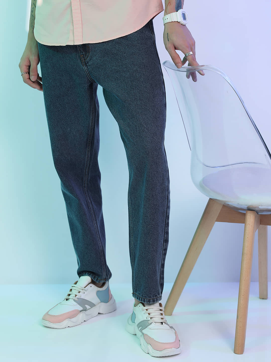 Highlander Straight Solid Men's Jeans - Blue ( Pack of 1 ) - Jeans | Buy online on ZillyBuy