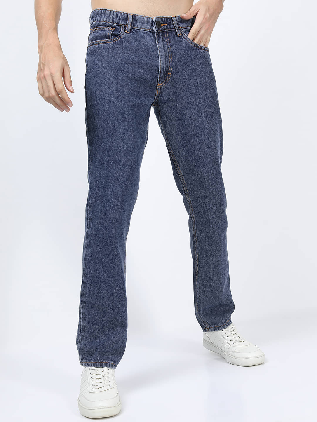 Highlander Straight Solid Men's Jeans - Blue ( Pack of 1 ) - Jeans | Buy online on ZillyBuy