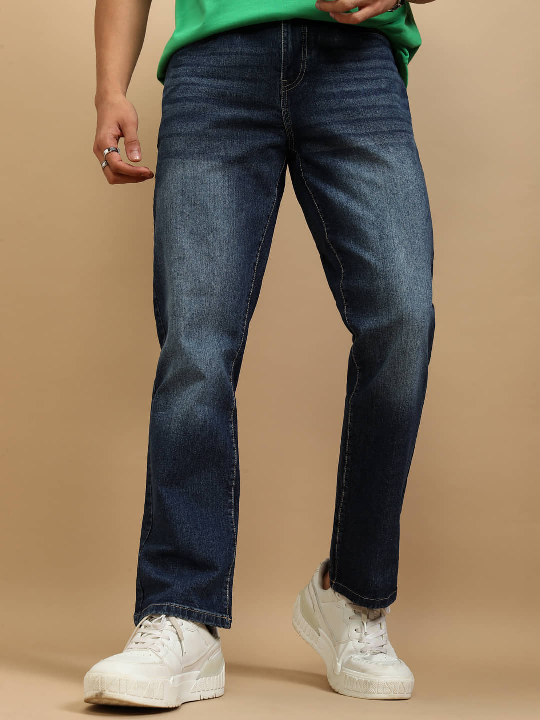 Highlander Straight Solid Men's Jeans - Blue ( Pack of 1 ) - Jeans | Buy online on ZillyBuy