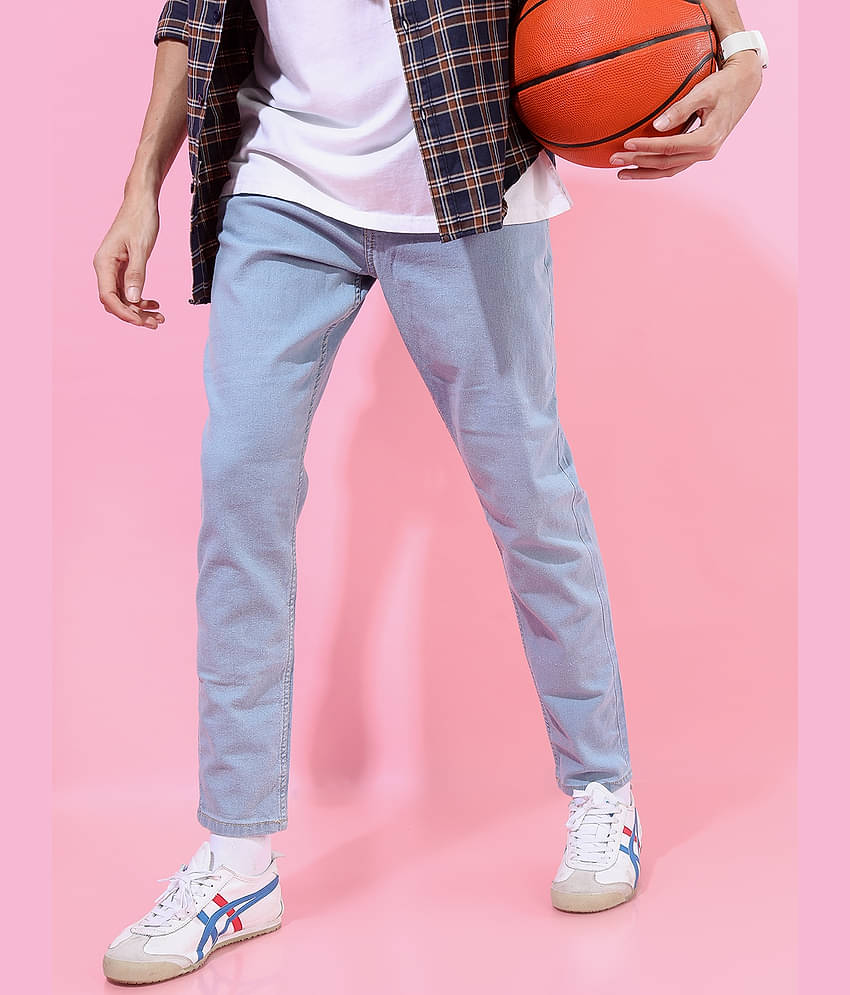 Highlander Tapered Men's Jeans - Light Blue ( Pack of 1 )