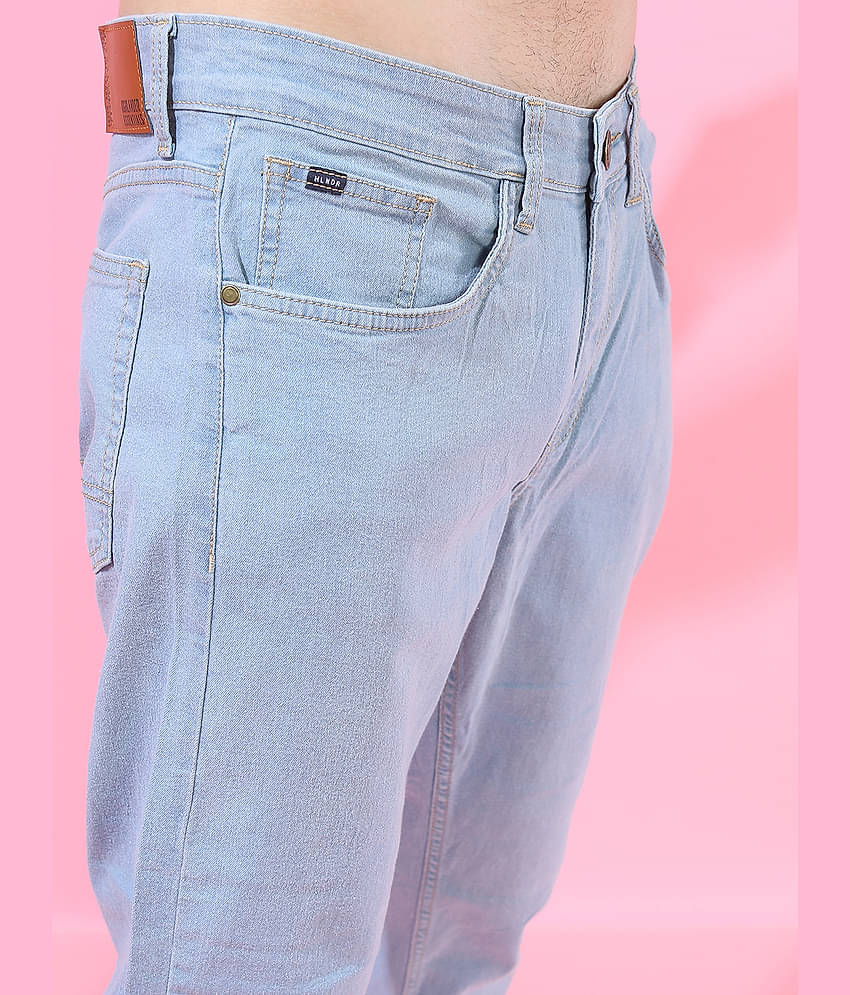 Highlander Tapered Men's Jeans - Light Blue ( Pack of 1 )