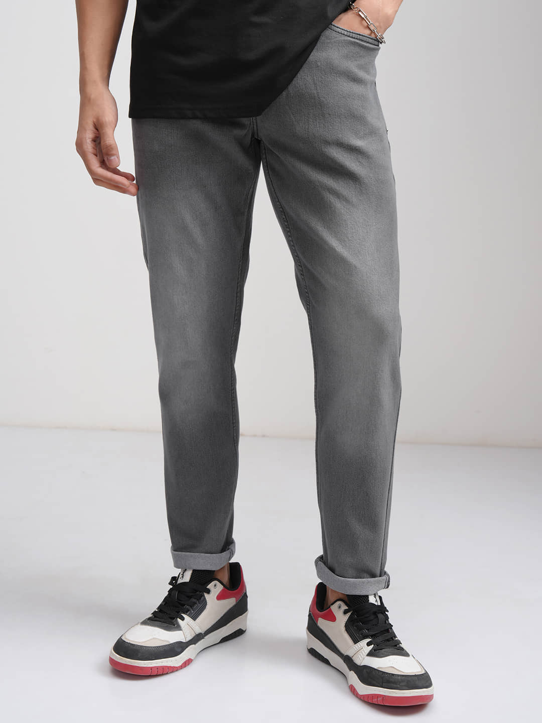 Highlander Men's Jeans - Grey ( Pack of 1 ) - Jeans | Buy online on ZillyBuy