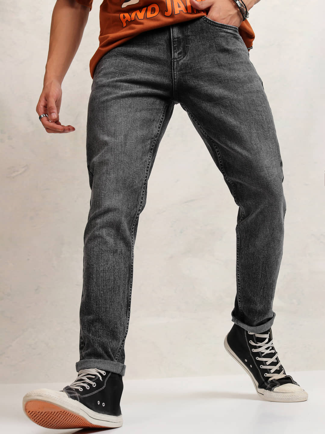 Highlander Men's Jeans - Grey ( Pack of 1 ) - Jeans | Buy online on ZillyBuy