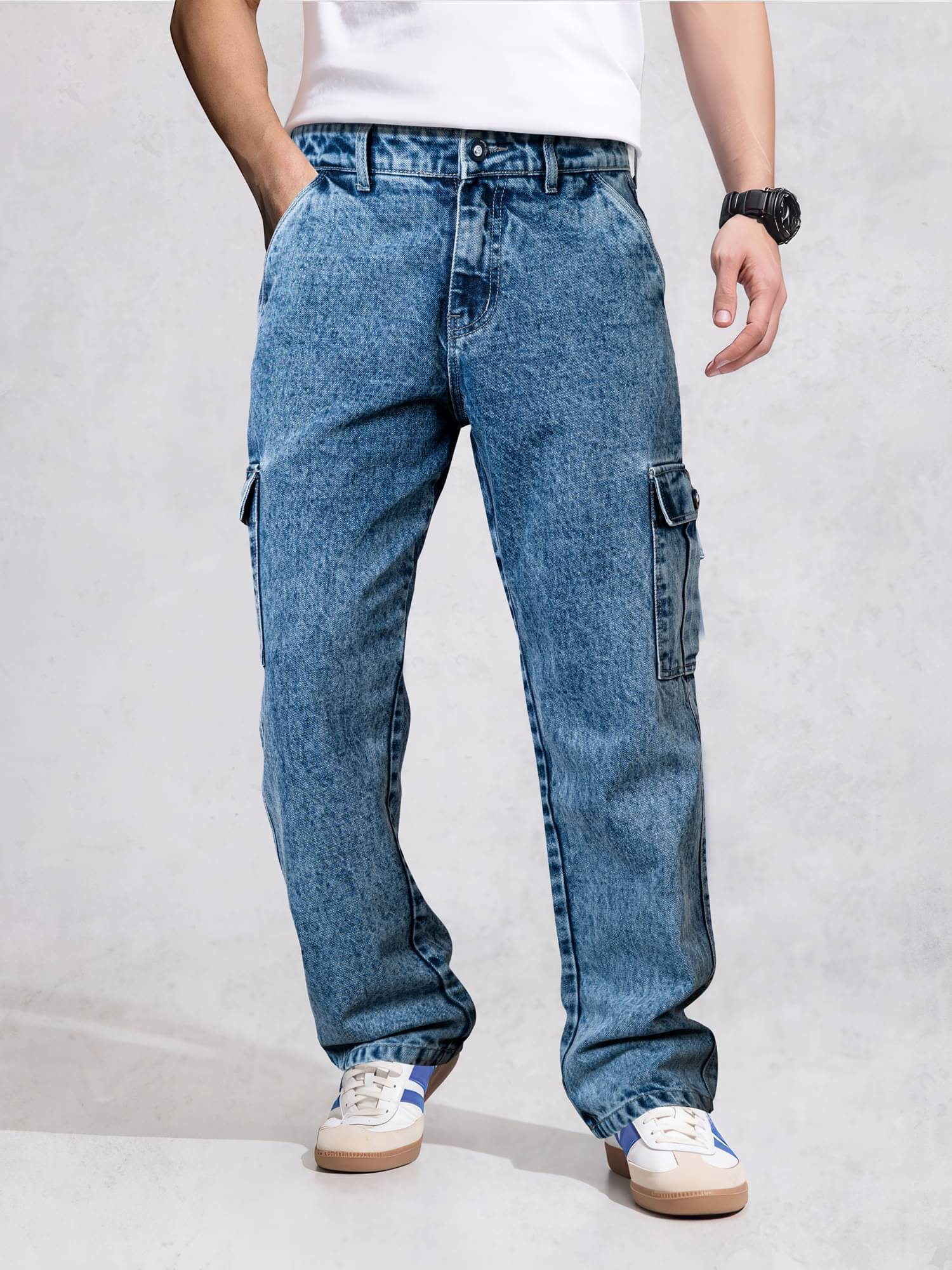     			JB JUST BLACK Washed Men's Jeans - Light Blue ( Pack of 1 )