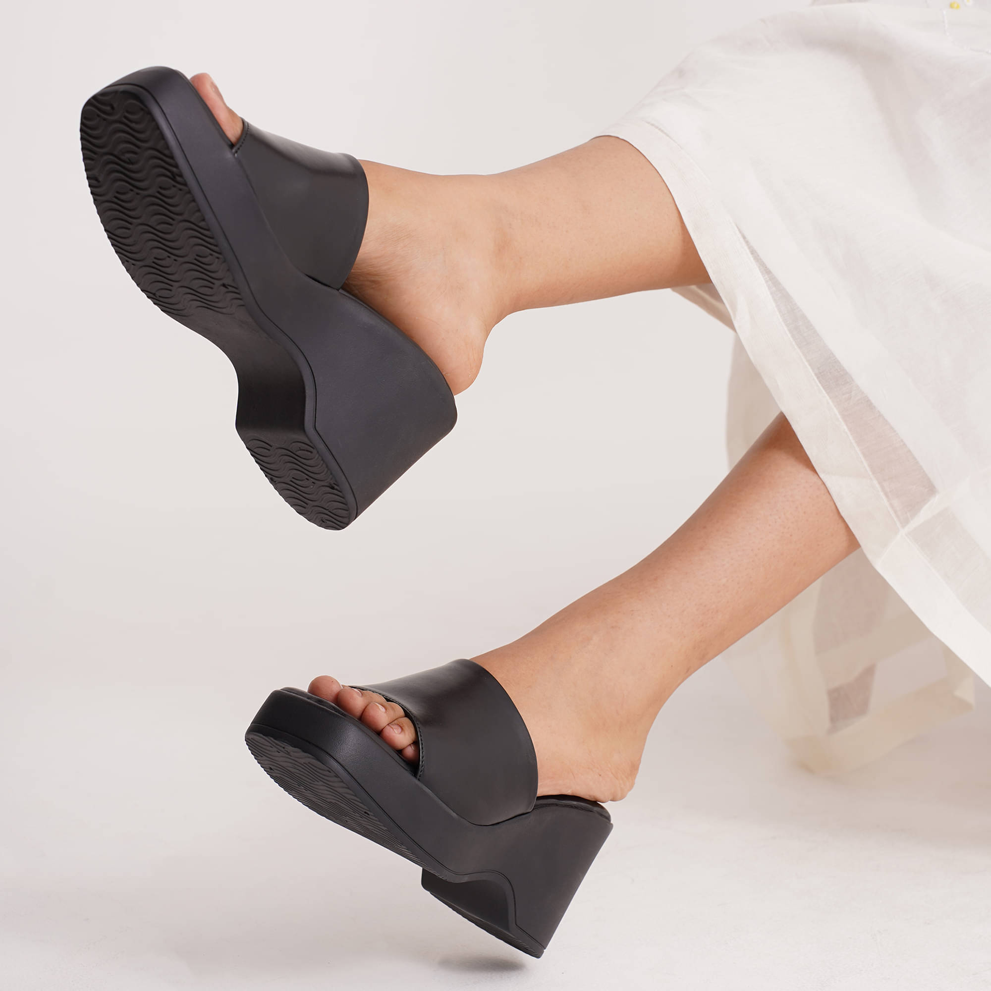     			JM Looks Black Women's Sandal Heels