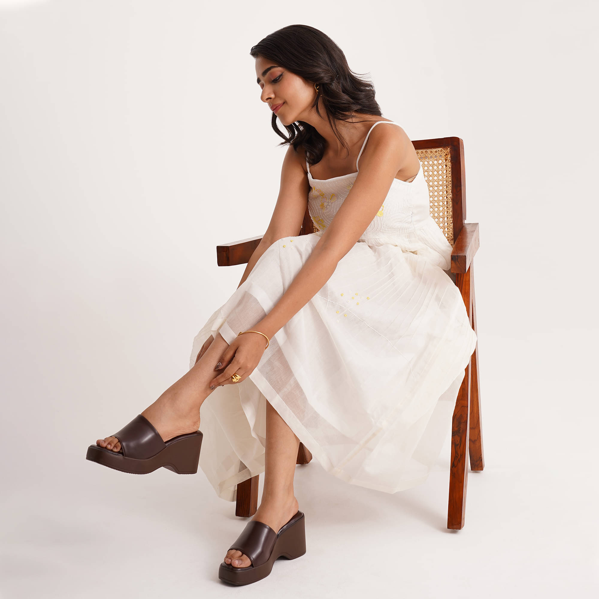     			JM Looks Brown Women's Sandal Heels