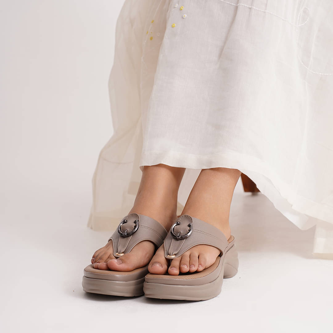     			JM Looks Khaki Women's Sandal Heels