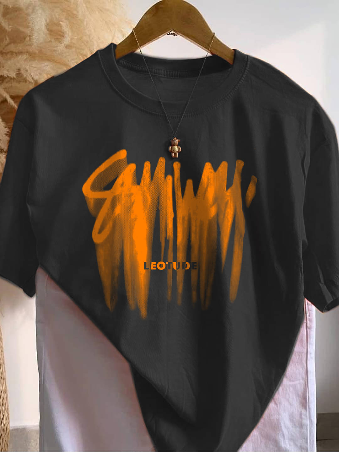 Leotude Men Cotton Blend Oversized Fit Printed T-Shirt ( Multicolor6 ) Leotude Men Cotton Blend Oversized Fit Printed T-Shirt ( Multicolor6 )