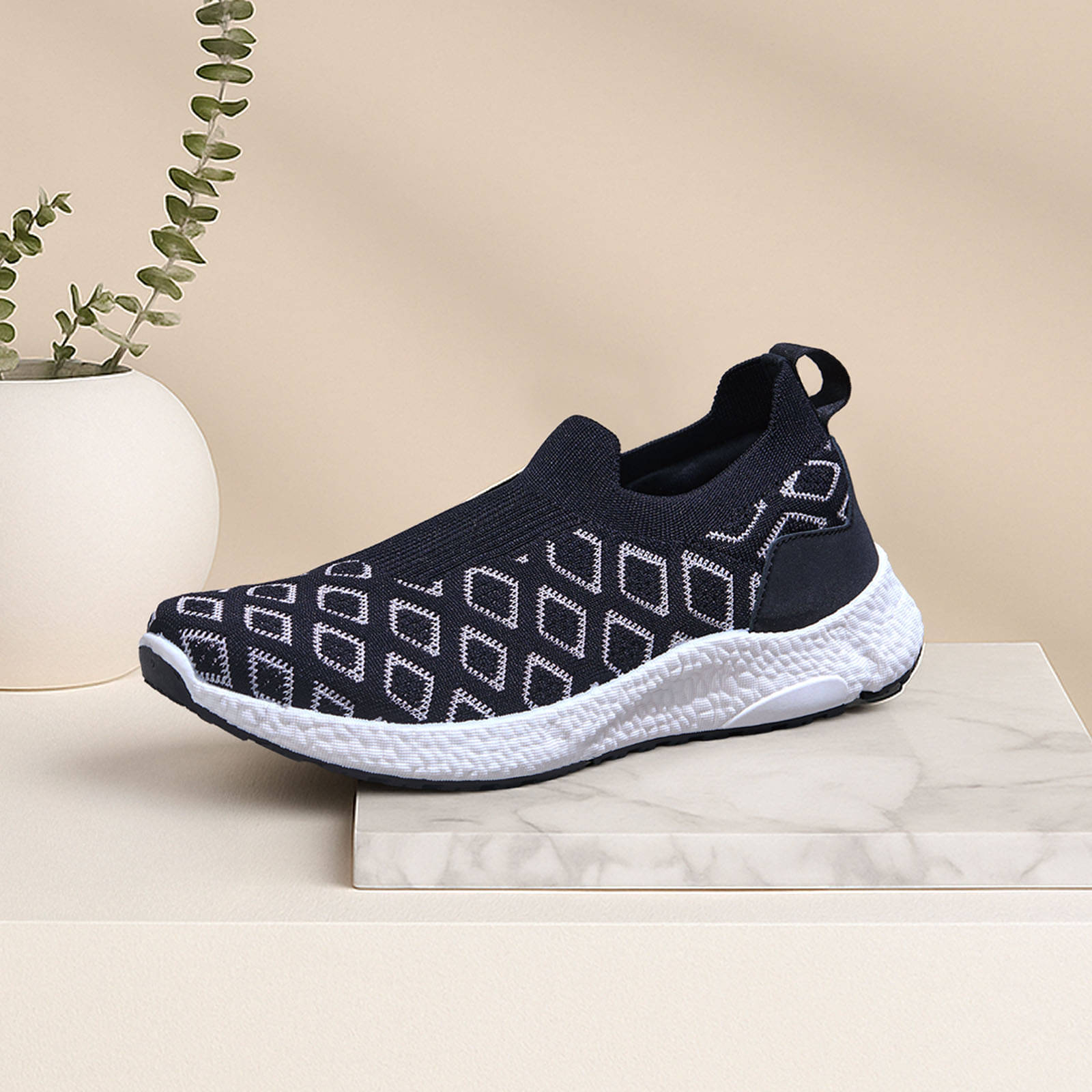     			Neemans Black Women's Slip On