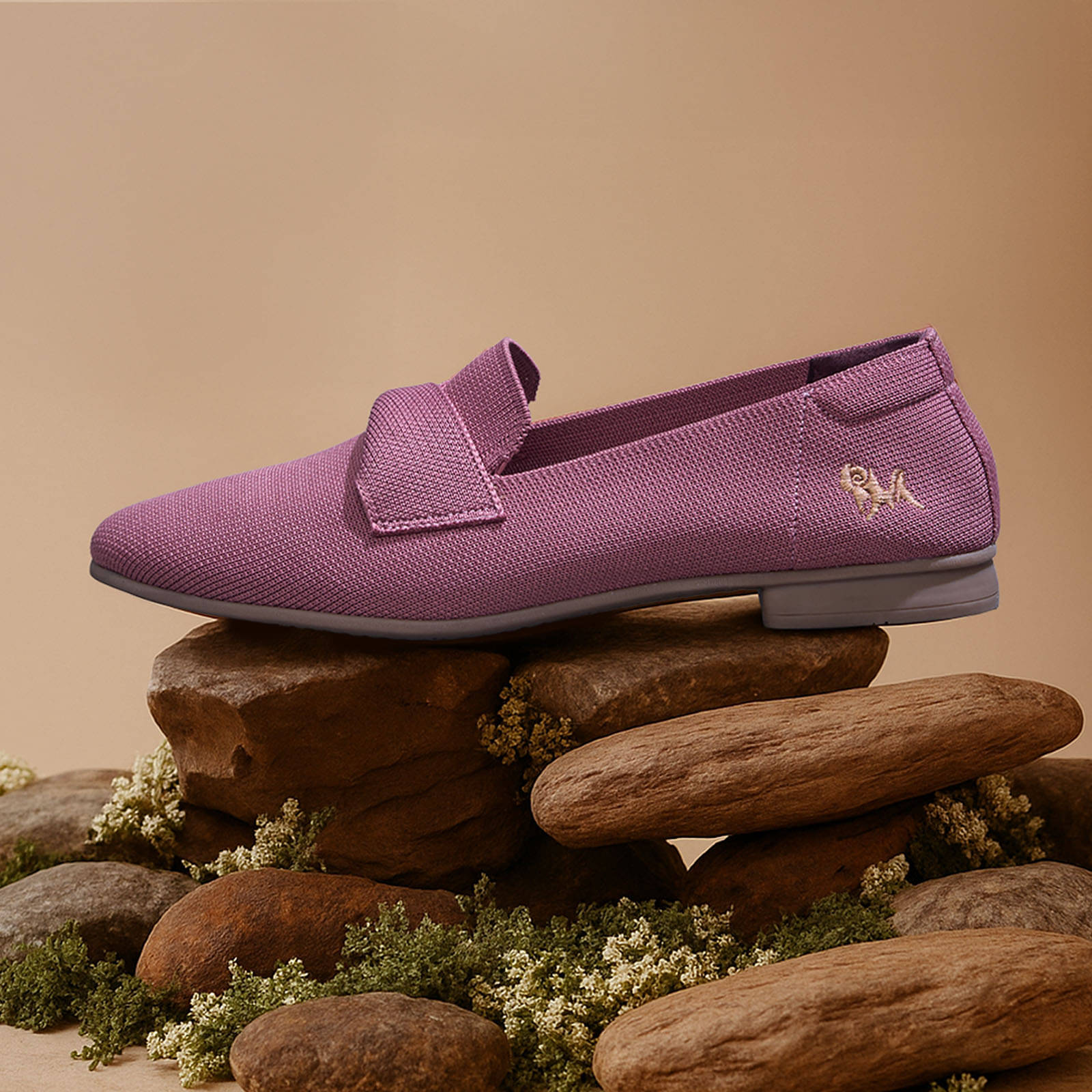     			Neemans Rose Gold Women's Casual Ballerinas