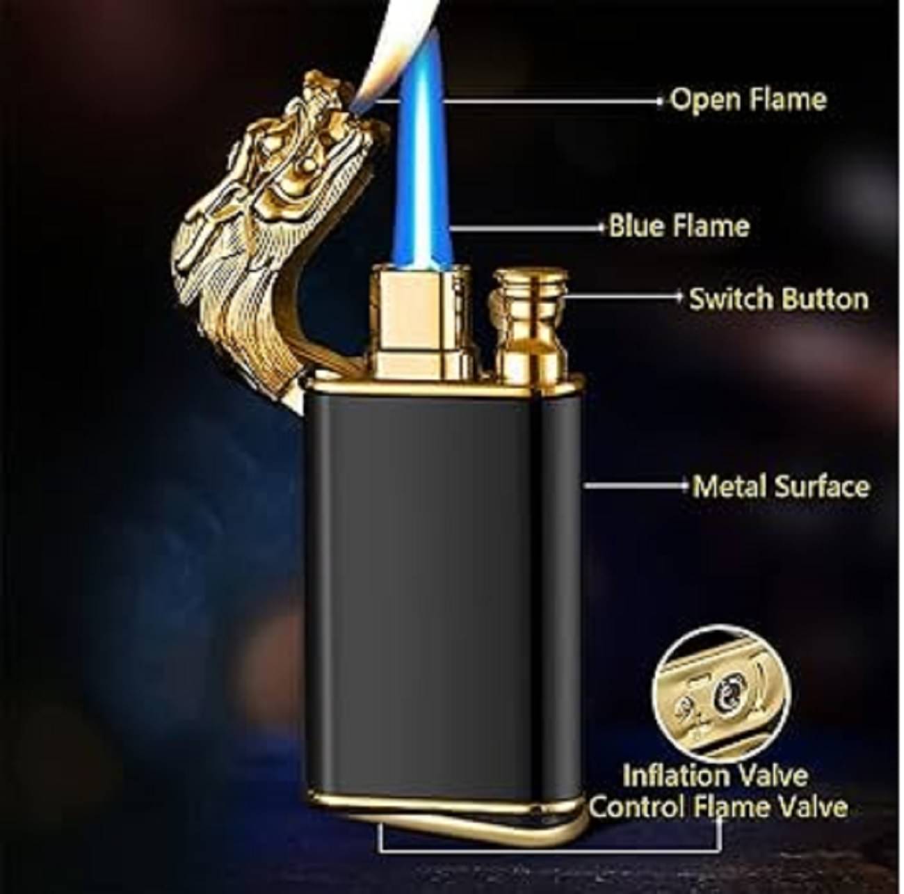     			PAAVI Multicolor Iron Cigarette Lighter ( Pack of 1 )