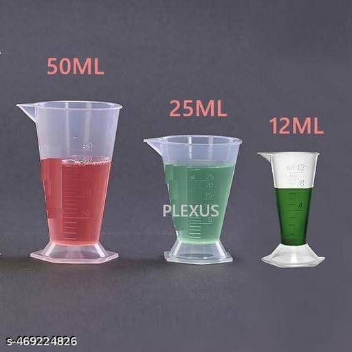 PLEXUS Conical Beaker 12ML,25ML,50ML for Laboratory ,Kitchen, Industrial use Conical Beaker Easy to Handle Easy to Pour Easy to Use Conical Beaker 12ml,25ml,50ml (Pack of 3) PLEXUS Conical Beaker 12ML,25ML,50ML for Laboratory ,Kitchen, Industrial use Conical Beaker Easy to Handle Easy to Pour Easy to Use Conical Beaker 12ml,25ml,50ml (Pack of 3)