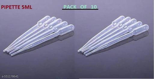     			PLEXUS Dropper Laboratory Pipette with Scale,Transfer Pipettes Dropper for Scientific Labs Experiment,Measuring, Watering, Dispensing  (5 ml) [PACK OF 10]