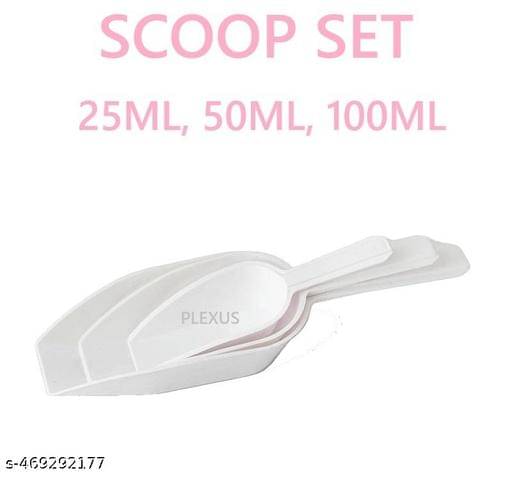 PLEXUS Measuring Scoop 25ML, 50ML, 100ML for Laboratory ,Kitchen, Industrial use Scoop Easy to Handle Easy to Pour Easy to Use Measuring Scoop 25ml, 50ml, 100ml (Pack of 3) PLEXUS Measuring Scoop 25ML, 50ML, 100ML for Laboratory ,Kitchen, Industrial use Scoop Easy to Handle Easy to Pour Easy to Use Measuring Scoop 25ml, 50ml, 100ml (Pack of 3)