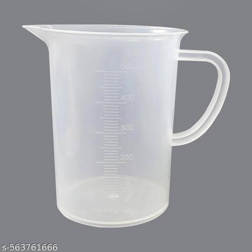     			PLEXUS Plastic Jug 500 ml Measuring Jug For Laboratory Measuring Cup, Inside Measurement, Inside Jug 500ml