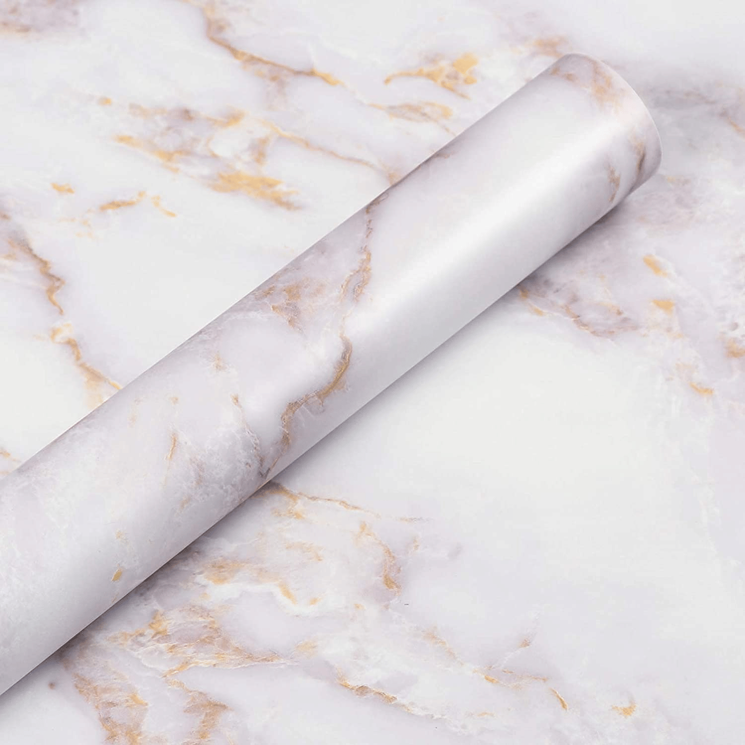 Pack of 2 Self Adhesive Marble Wallpaper Rolls – White Gold, Waterproof, Oilproof Wall Sticker for Kitchen, Table, Drawer (60x200cm Each) Pack of 2 Self Adhesive Marble Wallpaper Rolls – White Gold, Waterproof, Oilproof Wall Sticker for Kitchen, Table, Drawer (60x200cm Each)