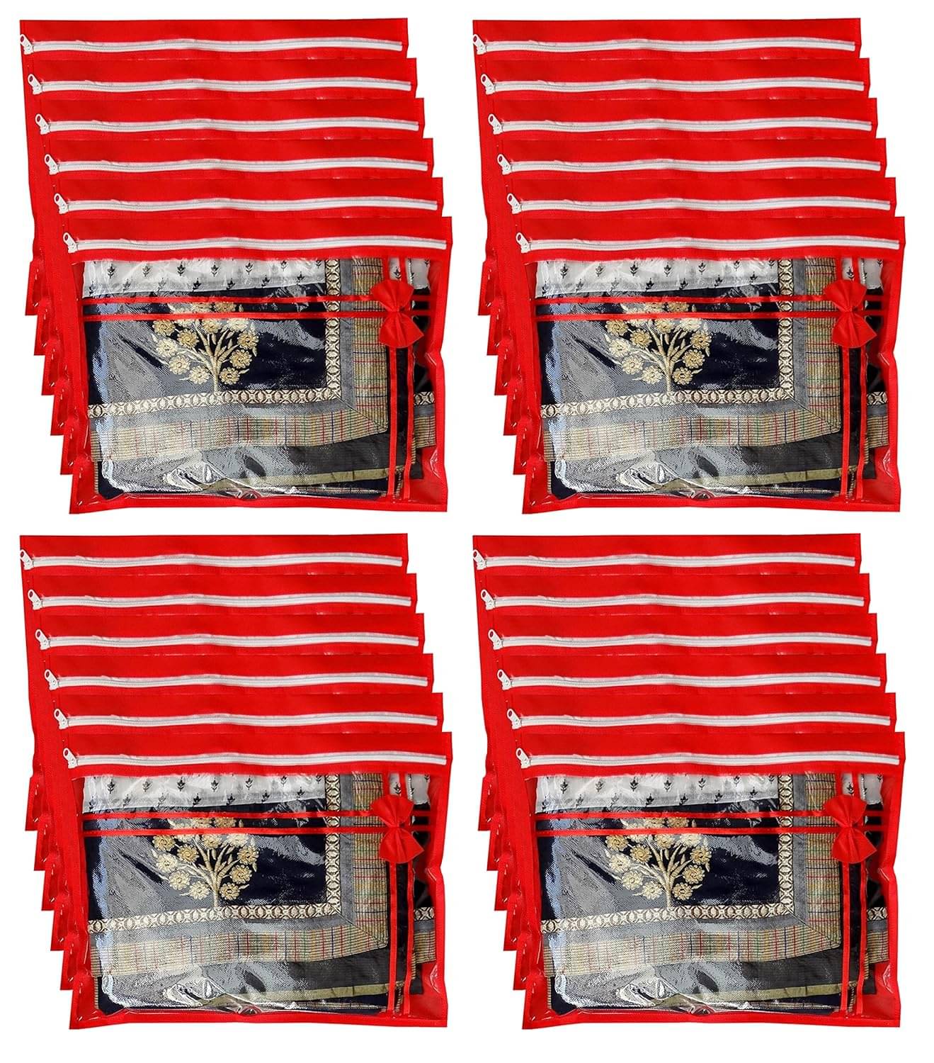     			Pankhuri PACK OF 24 | RIBBON SINGLE SAREE COVER