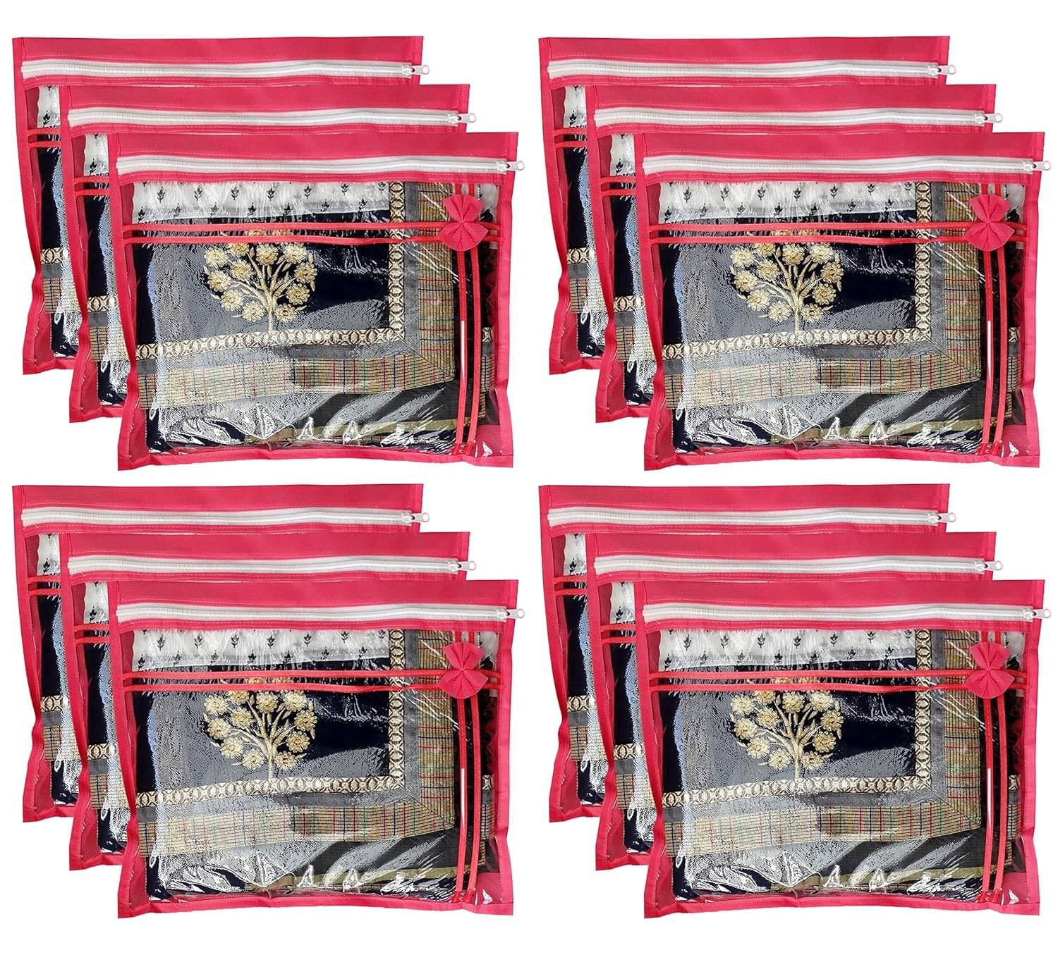     			Pankhuri Pack of 12 | Fancy Ribbon Saree Covers