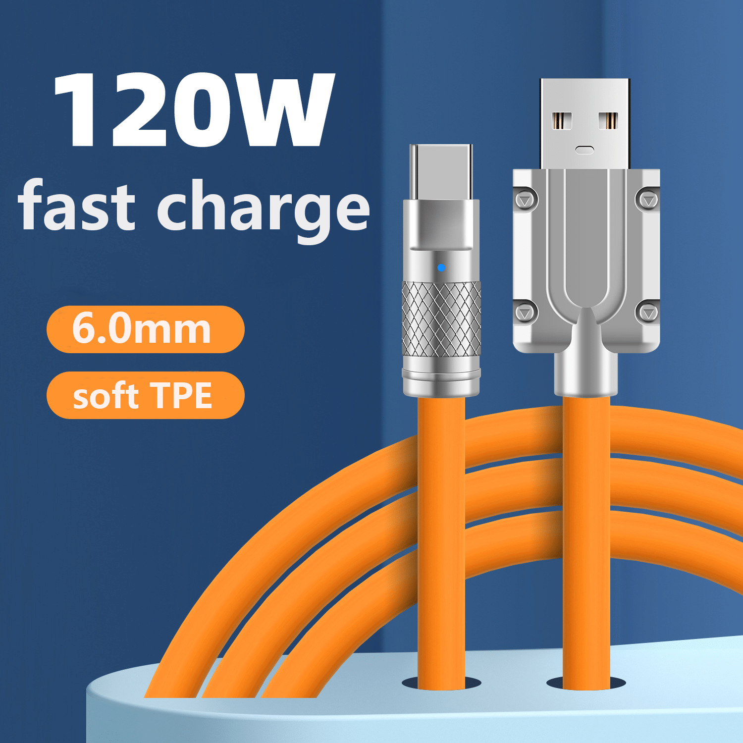     			Premium Type-C Data Cable with Fast Charging and  High-Speed Data Transfer, Tangle-Free Durable Design, Universal Compatibility for Smartphones, Tablets, Laptops, and USB-C Enabled Devices