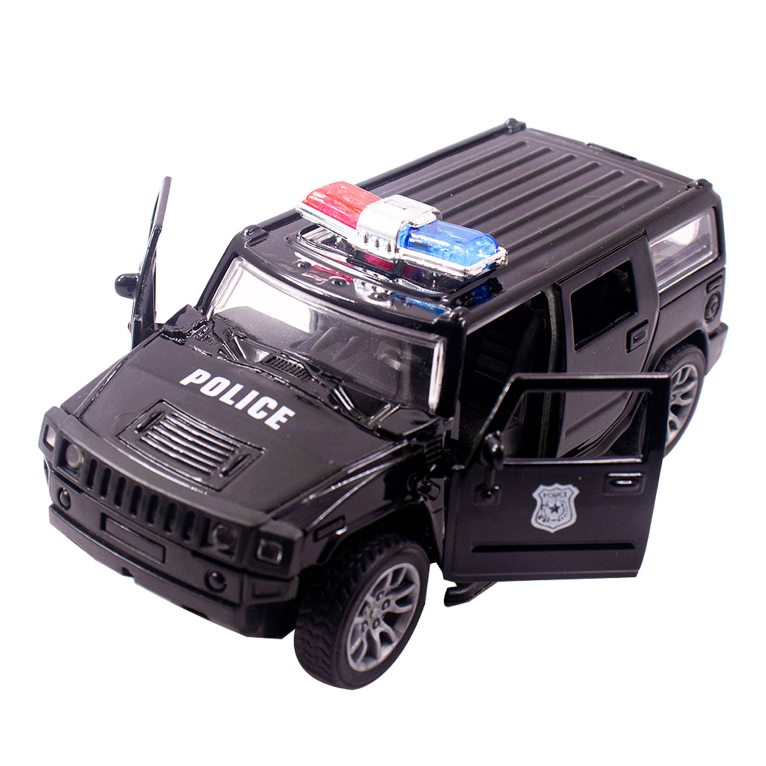    			Toy Cloud Hummer Police Car 1:32 Scale Die-Cast Metal Toy with Opening Doors and Pull Back Action Realistic Toy Car