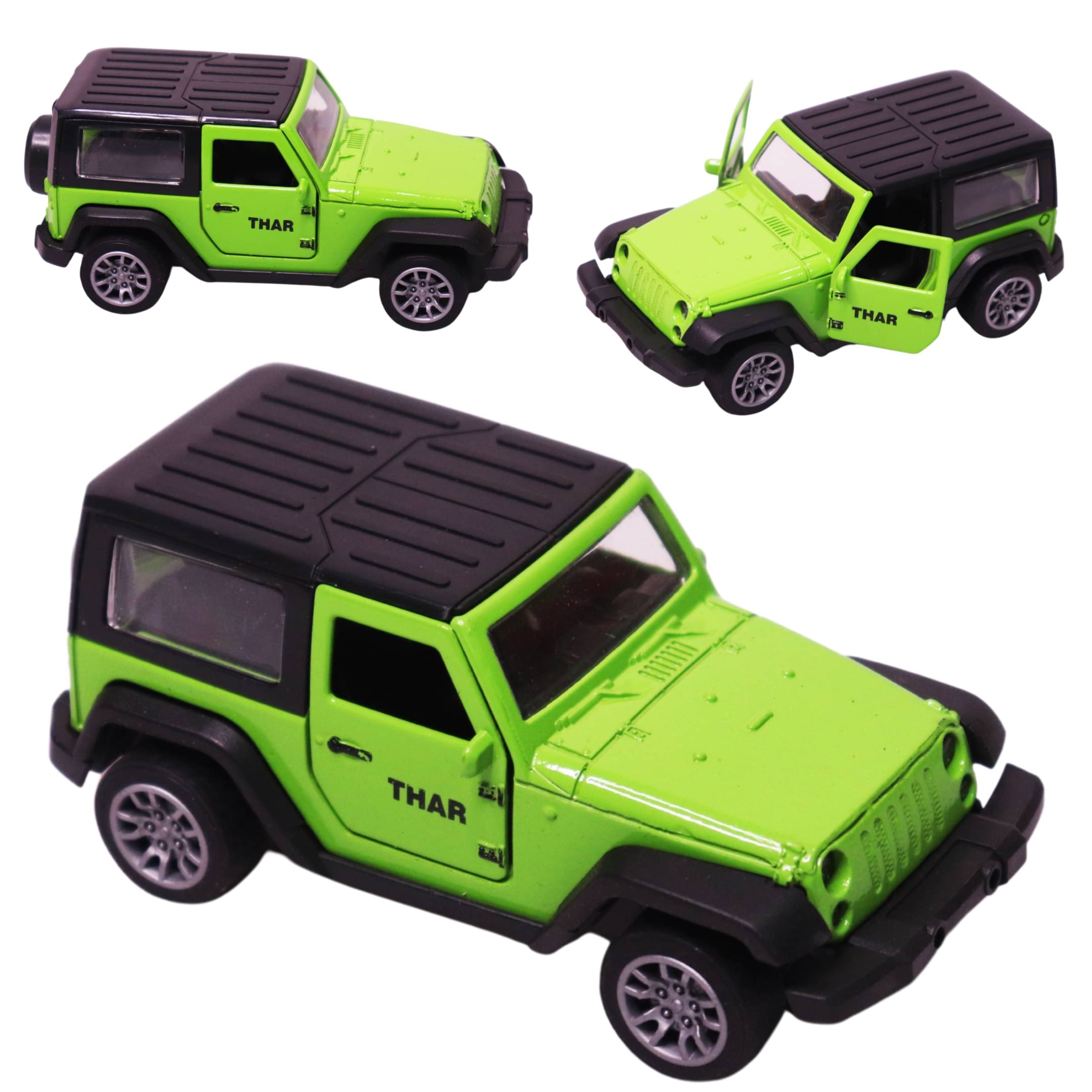     			Toy Cloud Thar Closed Body 1:32 Scale Die-Cast Metal Pull Back SUV Model with Openable Doors & Realistic Detailing