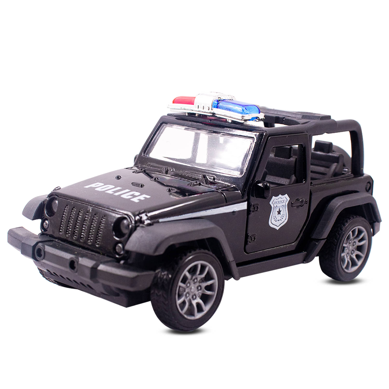     			Toy Cloud Thar Police Jeep 1:32 Scale Die-Cast Metal Toy with Opening Doors and Pull Back Action Realistic Toy Car