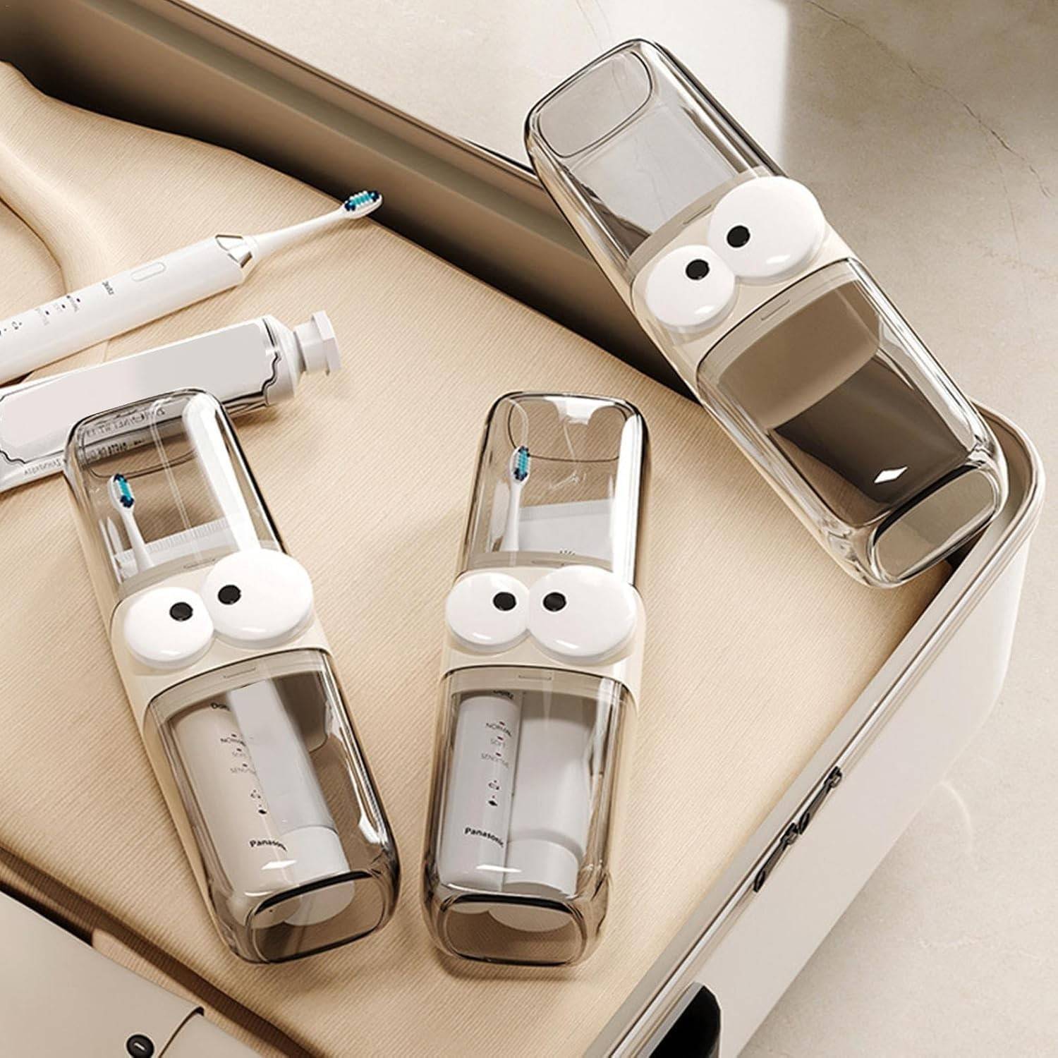     			Travel Toothbrush Cup Case, Portable Toothbrush Holder Case for Traveling, Camping, Business Trip and School