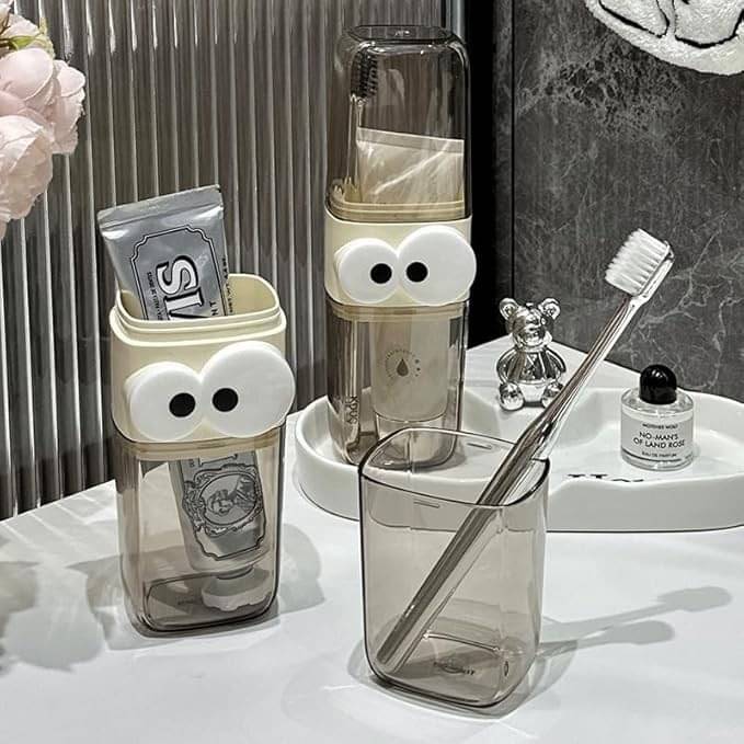     			Travel Toothbrush Cup Case, Portable Toothbrush Holder Case for Traveling, Camping, Business Trip and School