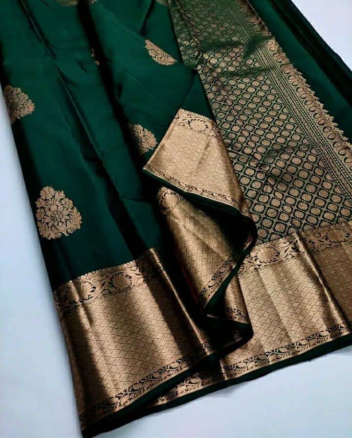     			fab woven Art Silk Woven Kanjeevaram Sarees With Unstitched Blouse Piece ( Green )