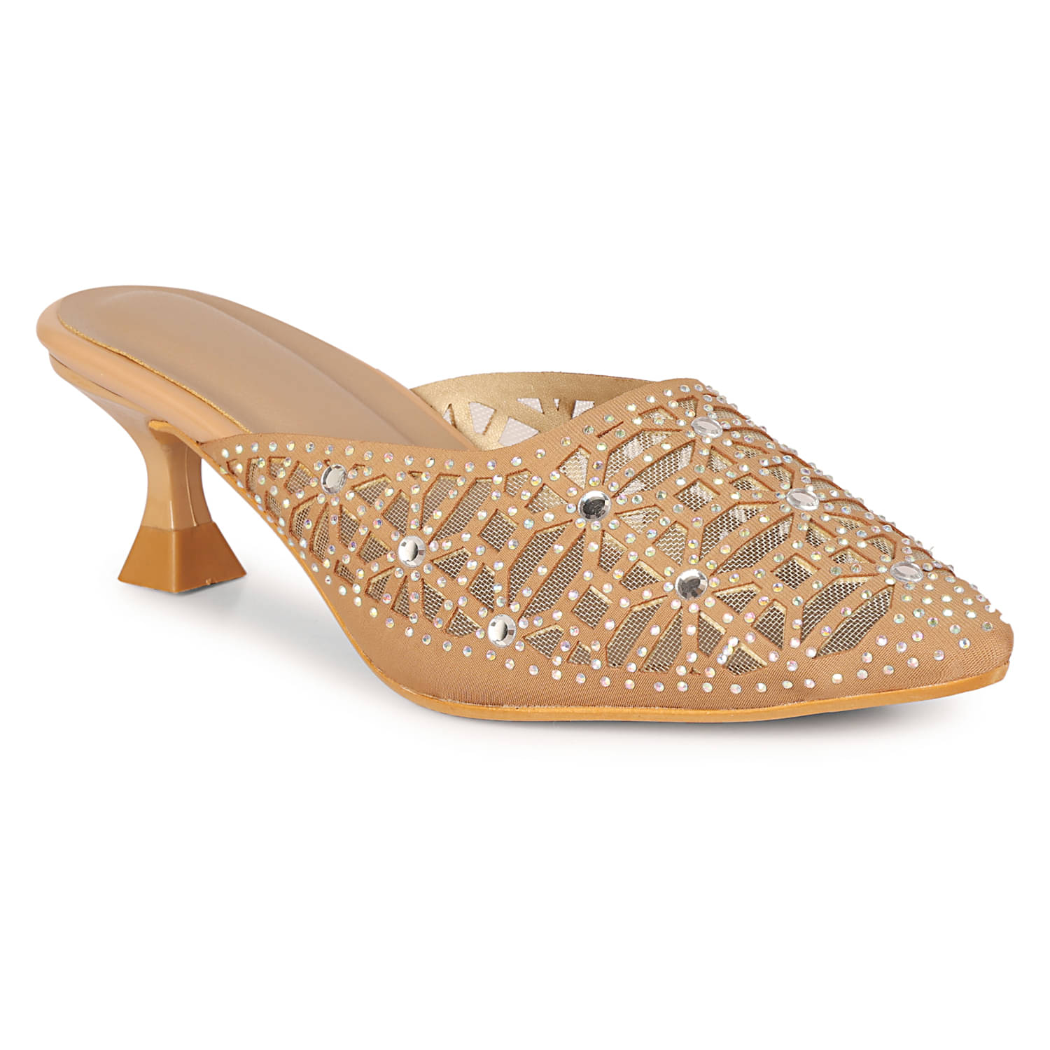     			Commander Shoes Beige Women's Mules Heels